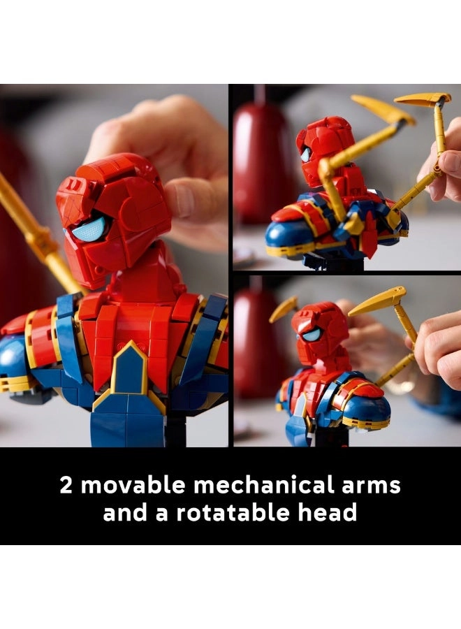 Marvel Iron Spider-Man Bust (76326) - Display Model includes Minifigure