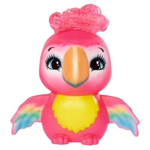Peeki Parrot Doll - 6-inch + Sheeny Animal Figure - parrot friend