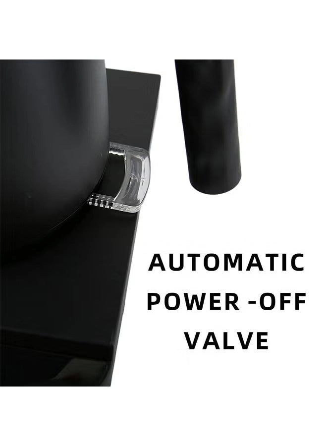 Gooseneck Electric Kettle 1L Black