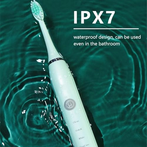 Sonic Electric Toothbrush - 4 Brush Heads 5 Cleaning Modes IPX7