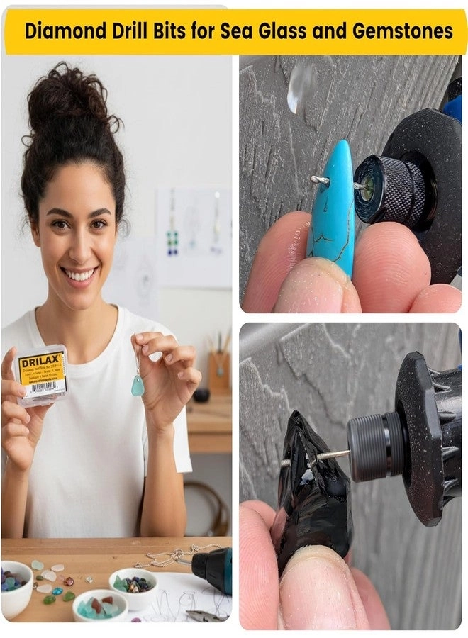 Diamond Drill Bit Set - 20-Pc 2mm