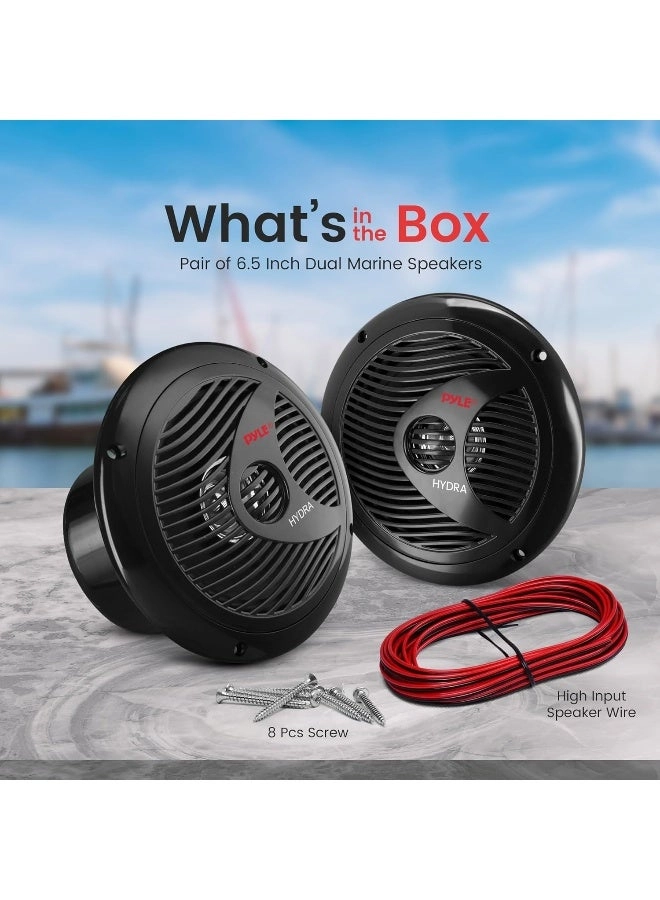Dual Marine Speakers - 6.5 Inch 120 Watt