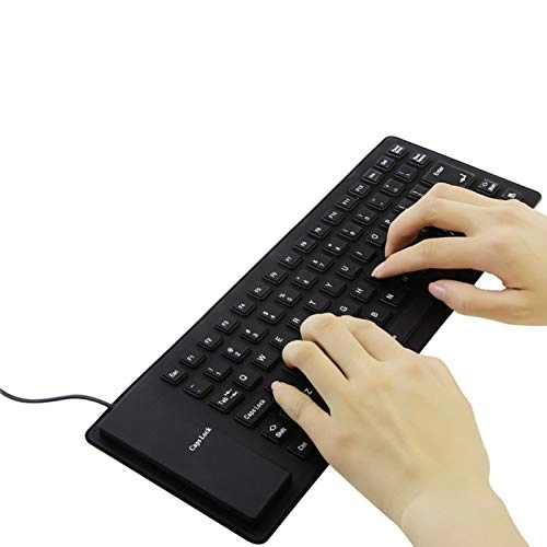 Foldable Soft Silicone Gaming Keyboard - Wired