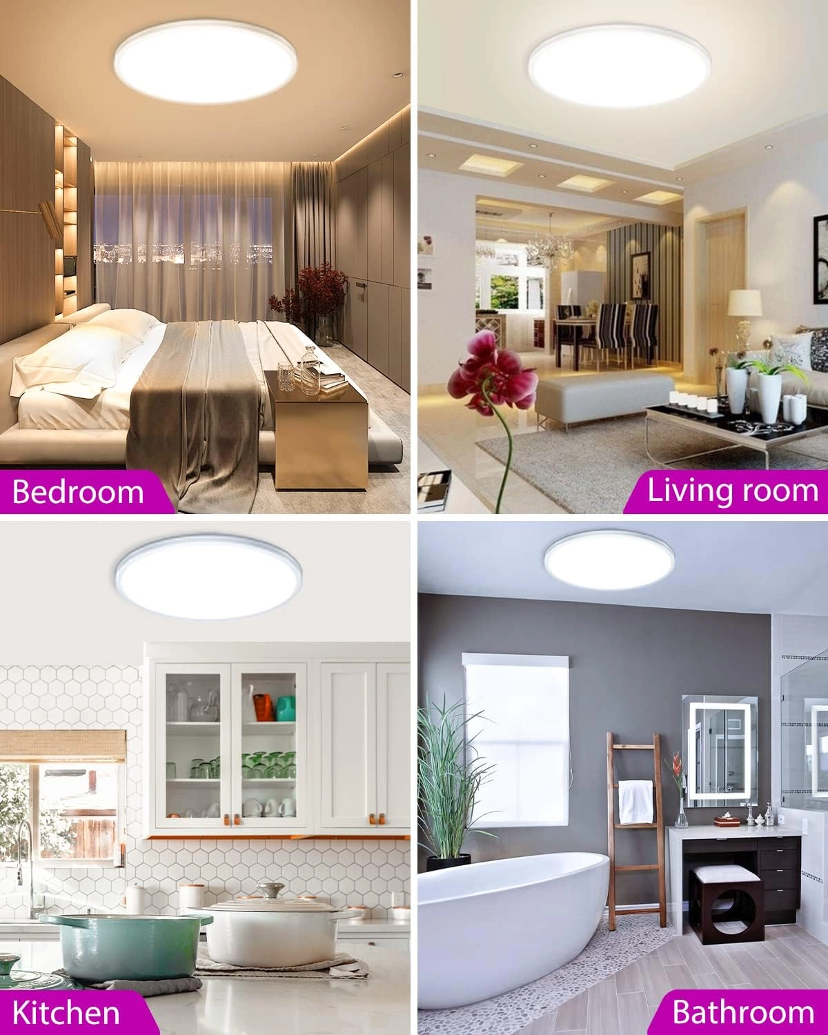 LED Ceiling Light - 3000K 4500K 6000K