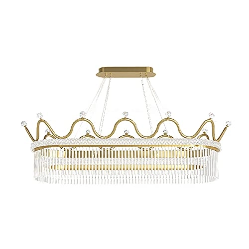 Crystal Chandelier - Golden tricolor light 100*38*30cm