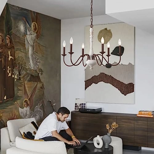 French Country Chandelier - Fully dimmable