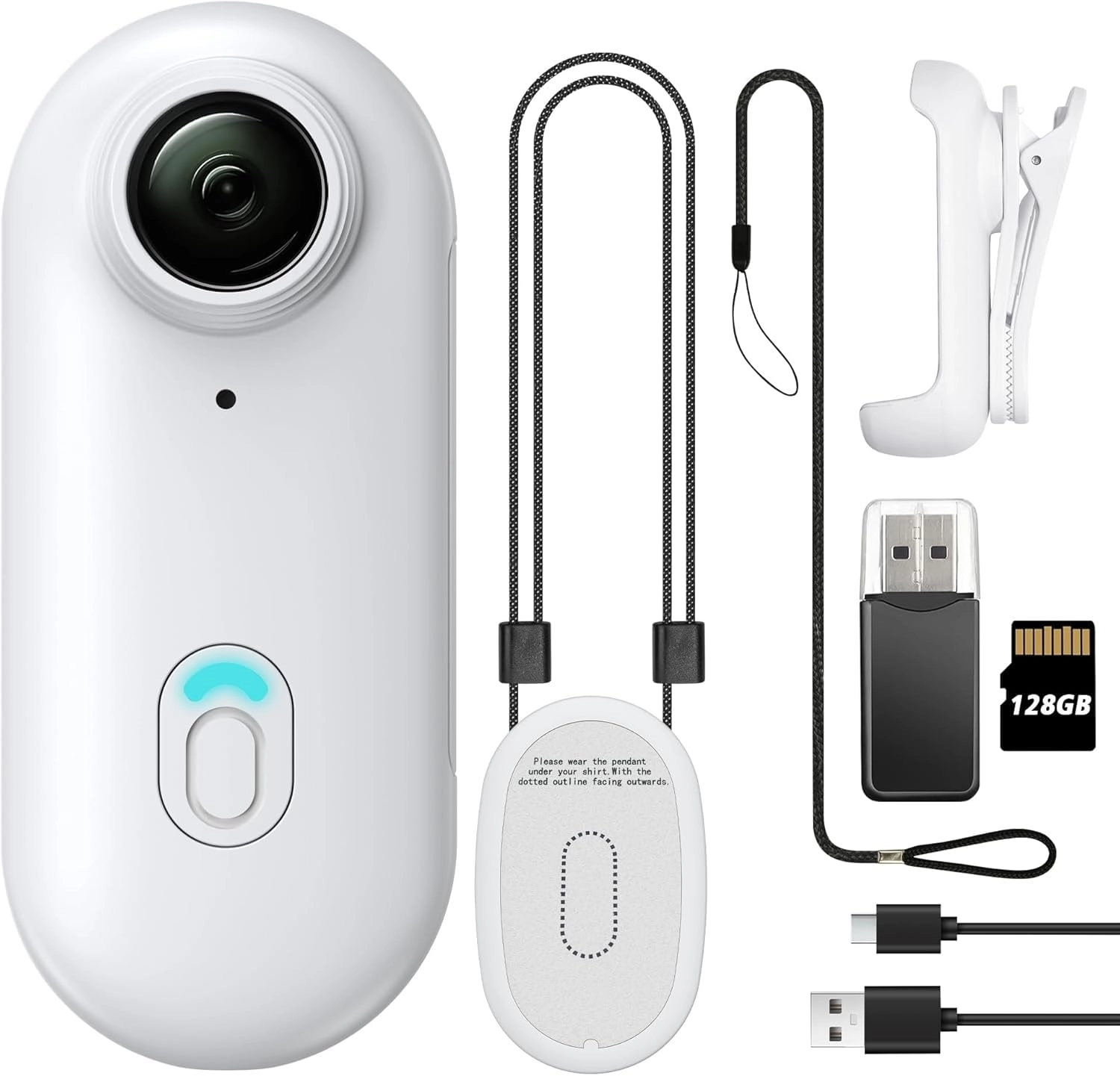 Jovoke Mini Body Camera - FHD 1080P 128GB