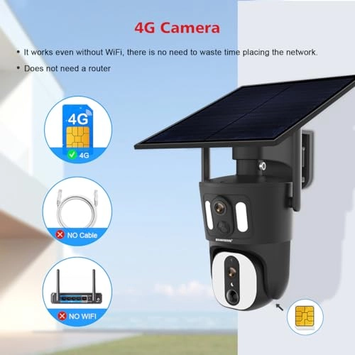 4G LTE Cellular Security Camera 1080P