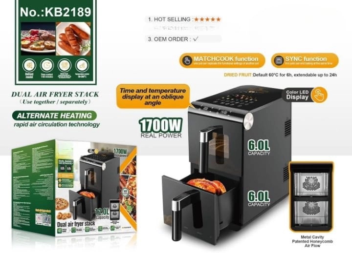 Double Stack Air Fryer KB2189