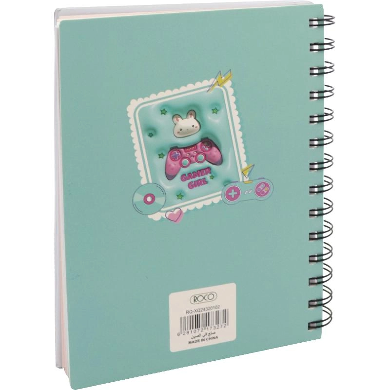 Notebook 19 X 26 cm Spiral - Grid 100 Sheets
