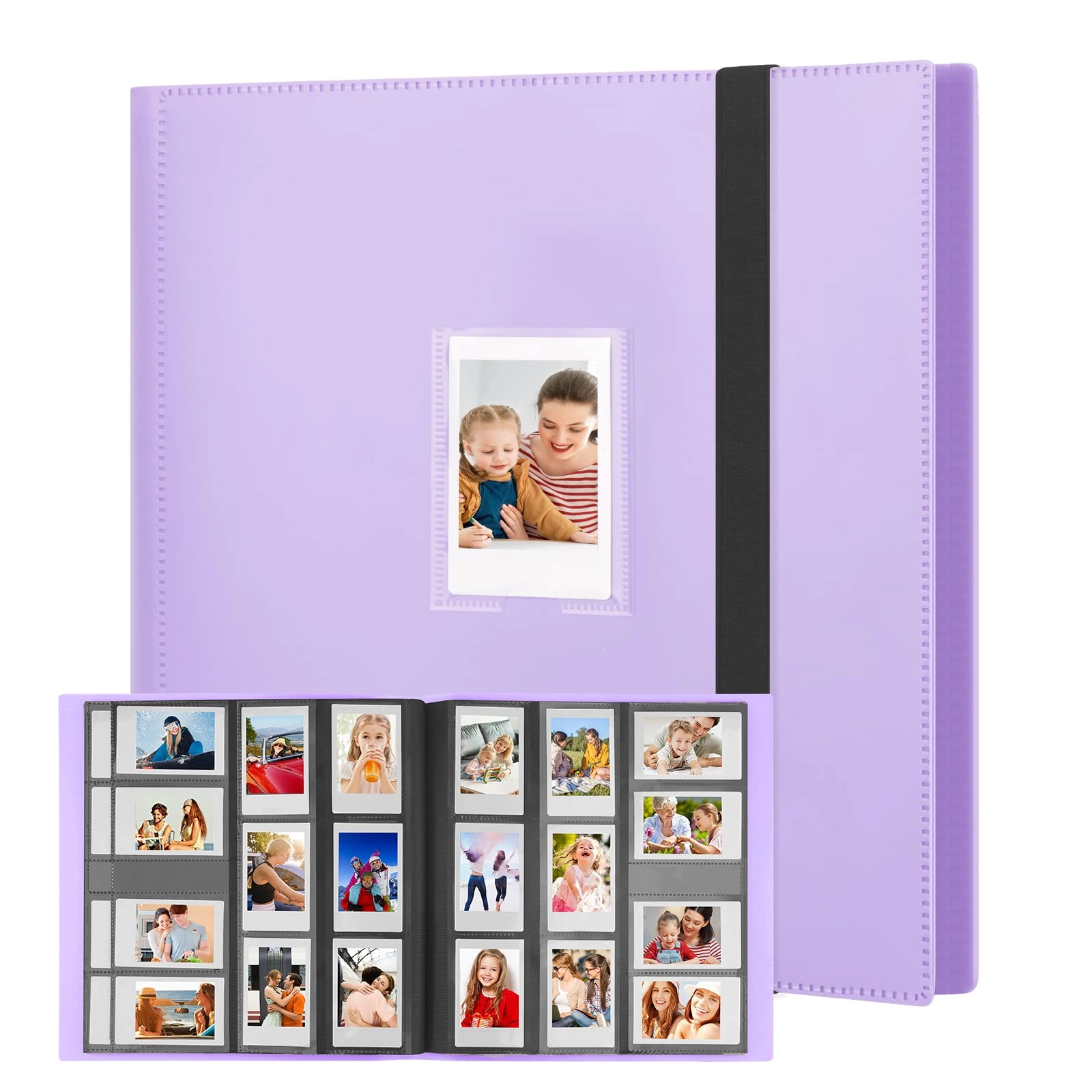 Rekeen 2x3" 560 Pockets Cardboard Faux Leather Photo Album