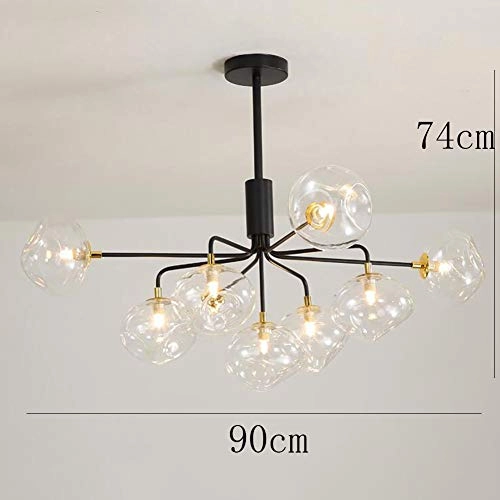 G9 Nordic Creative Glass Bubble Chandelier - 13 head Golden.