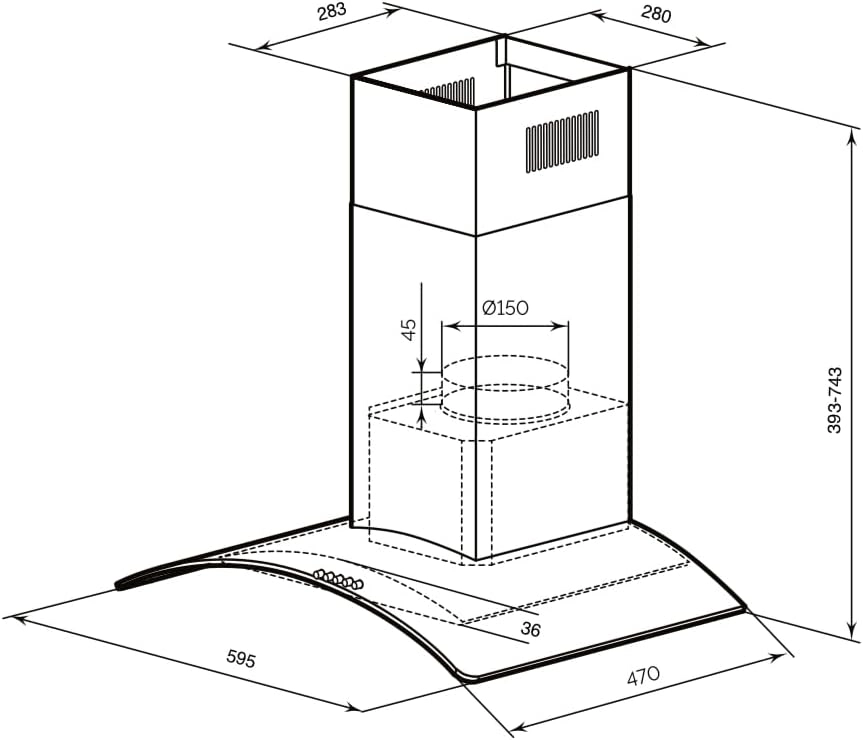 MKHG 603 IX - 330 Cubic Meters Per Hour 59.5 cm