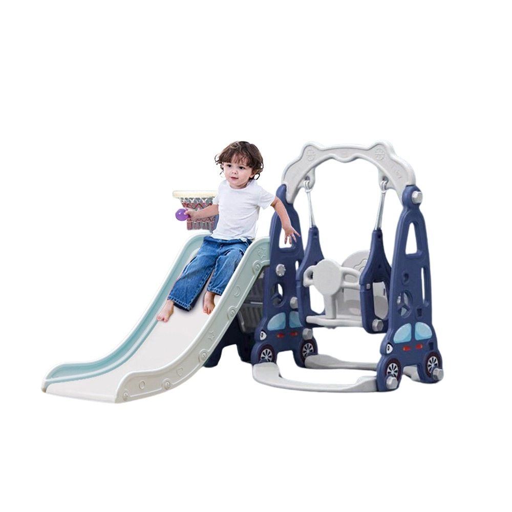 Zoom Slide & Swing Multiplayset - 3-In-1 Blue
