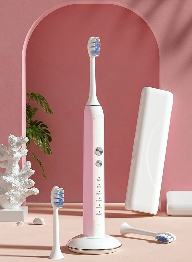 Ultrasonic Electric Children's Toothbrush - 6 Heads USB Charging