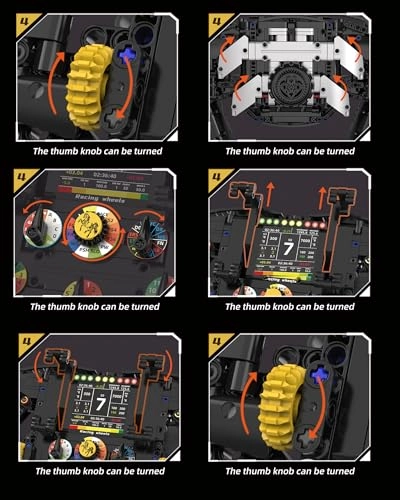 Car Steering Wheel Building Block Model - 833 pcs