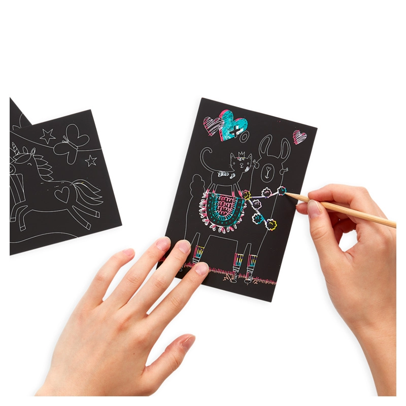 Mini Scratch & Scribble Art Kit - 7 pcs