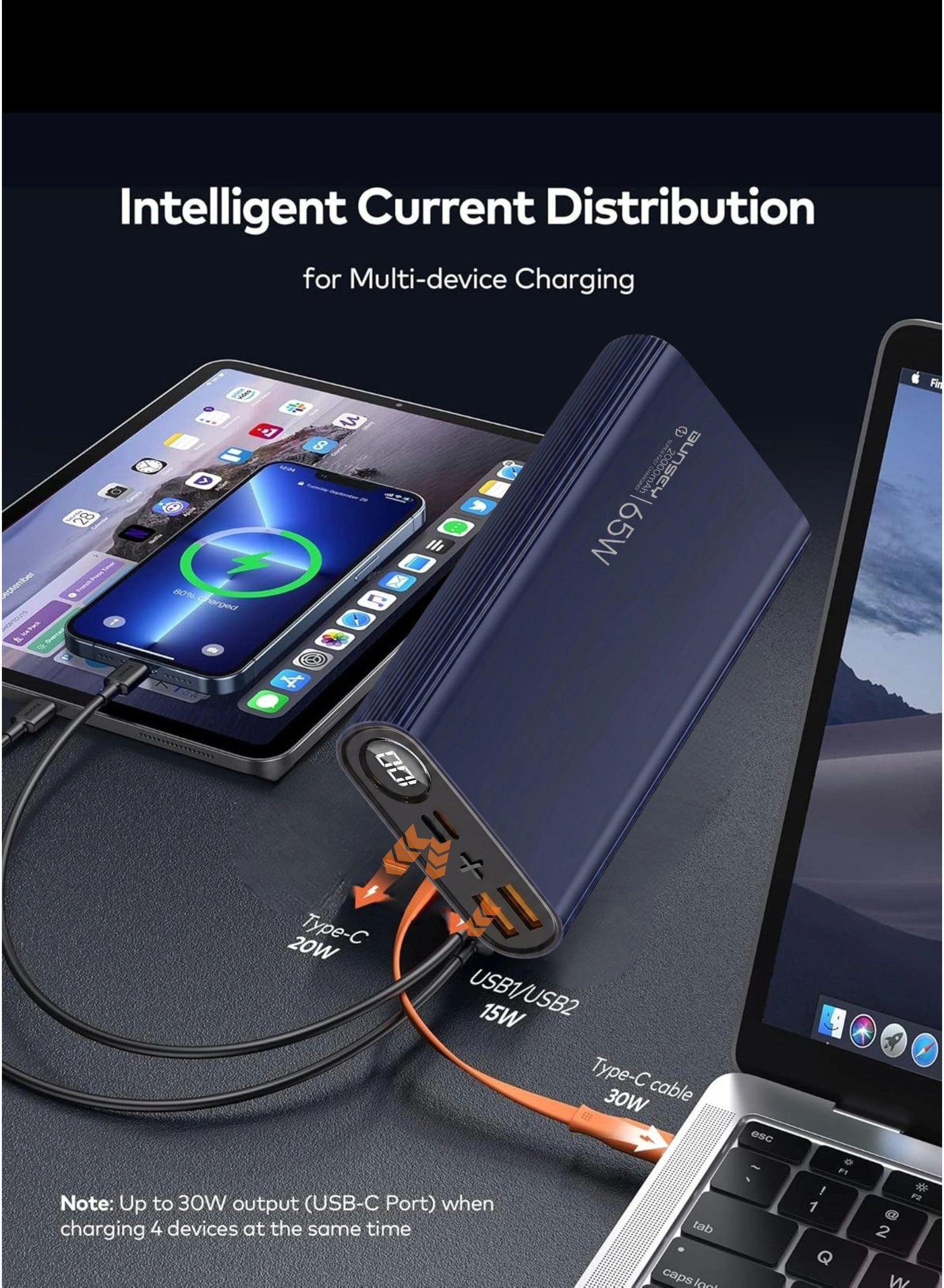 PB08 - 20000mAh 65W Fast-Charging