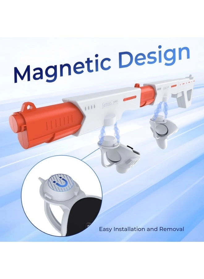 Magnetic VR Machine Gun/Pistol Controller Holder - For Meta Quest 3/Quest 3S