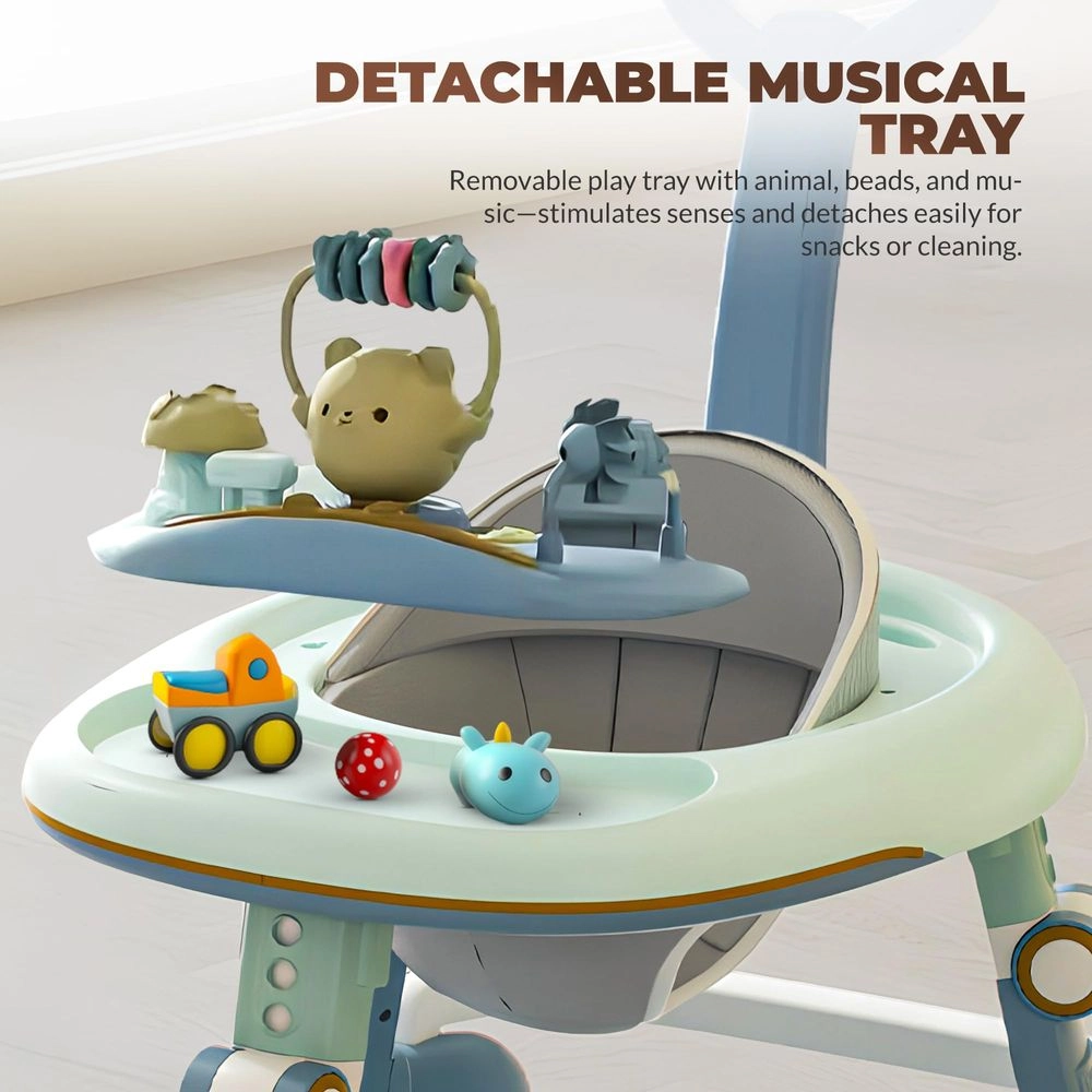 Petalia Pro - 2-in-1 Baby Walker 5-Level Adjustable Height