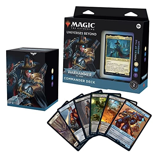 Generic Magic The Gathering: Universes Beyond Warhammer 40000 Commander Deck Forces of The Imperium