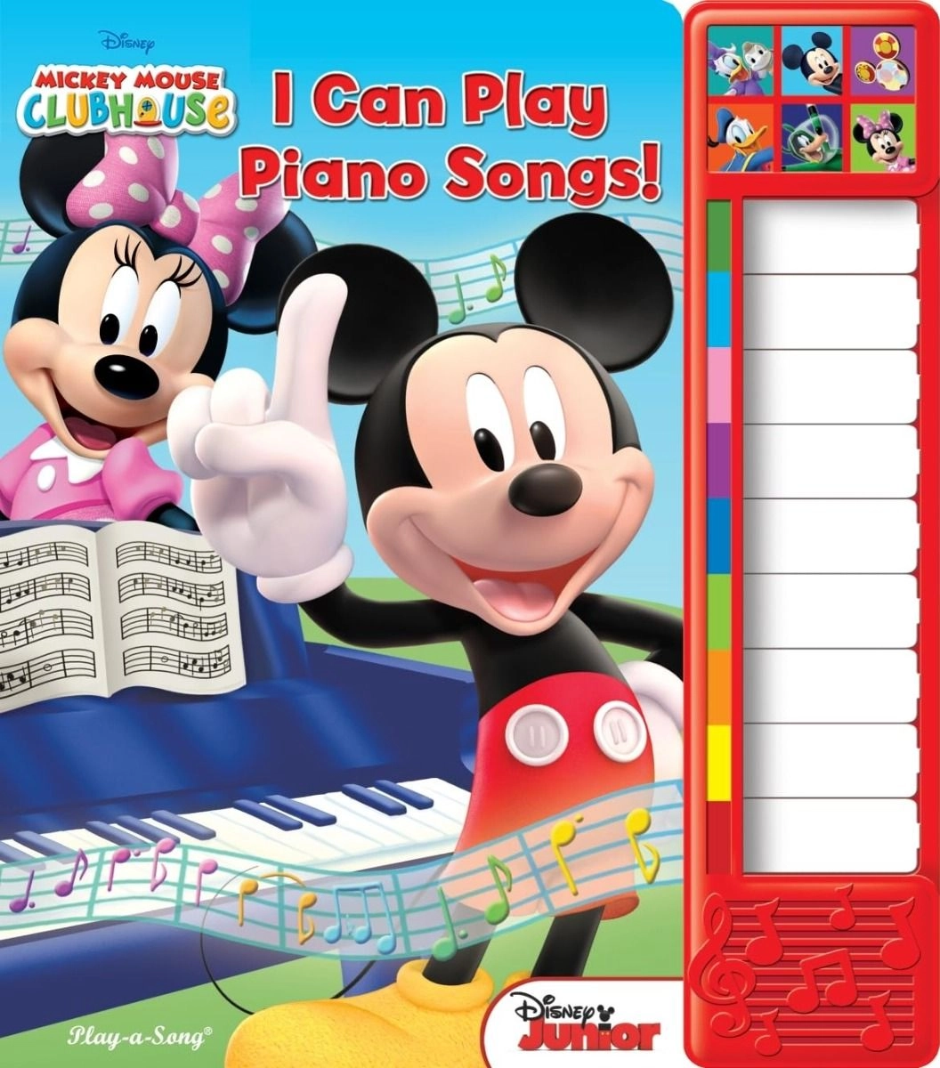 Pi Kids Mickey Mouse Clubhouse I Can Play Piano Songs Sound Book - 18 Months