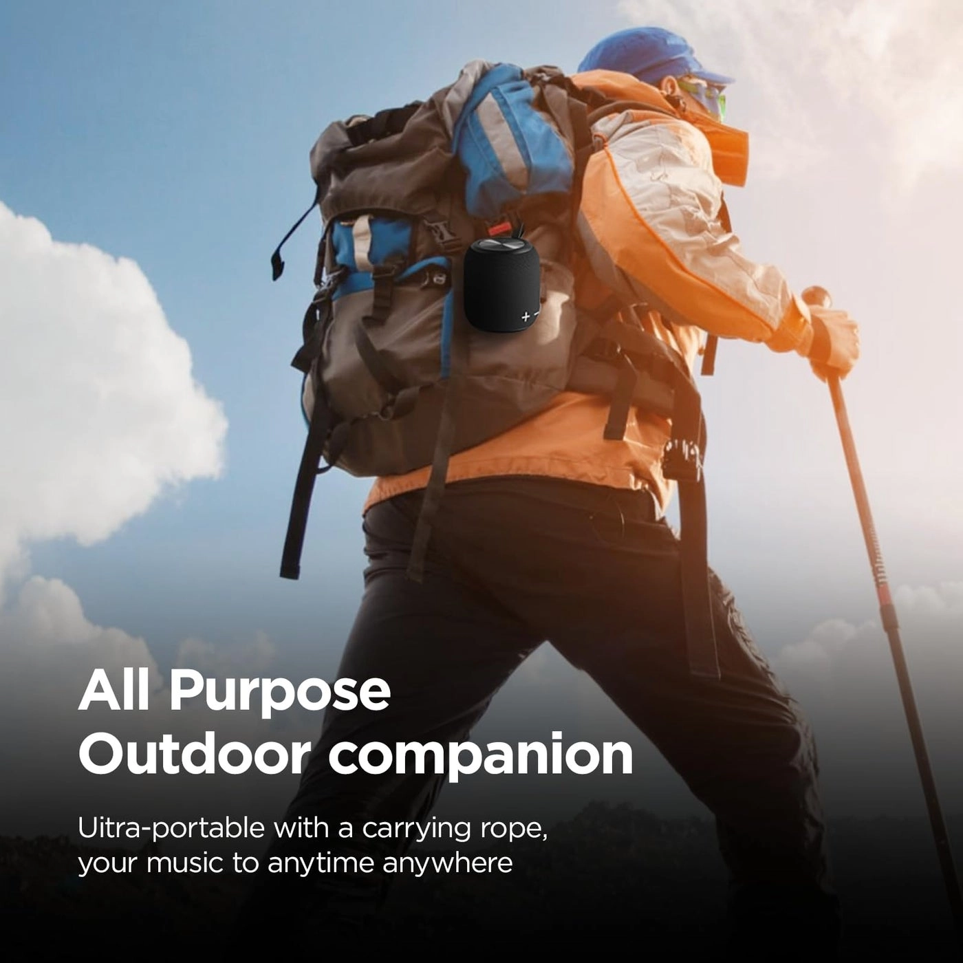 Portable Bluetooth Speaker - Dual Pairing 360 Surround Sound