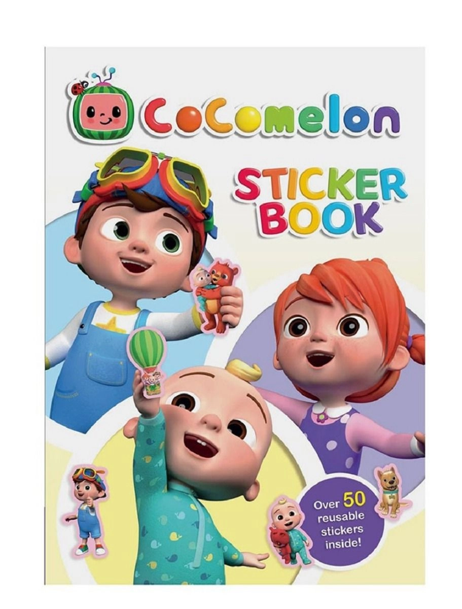 Alligator Cocomelon Sticker Book 50 pcs