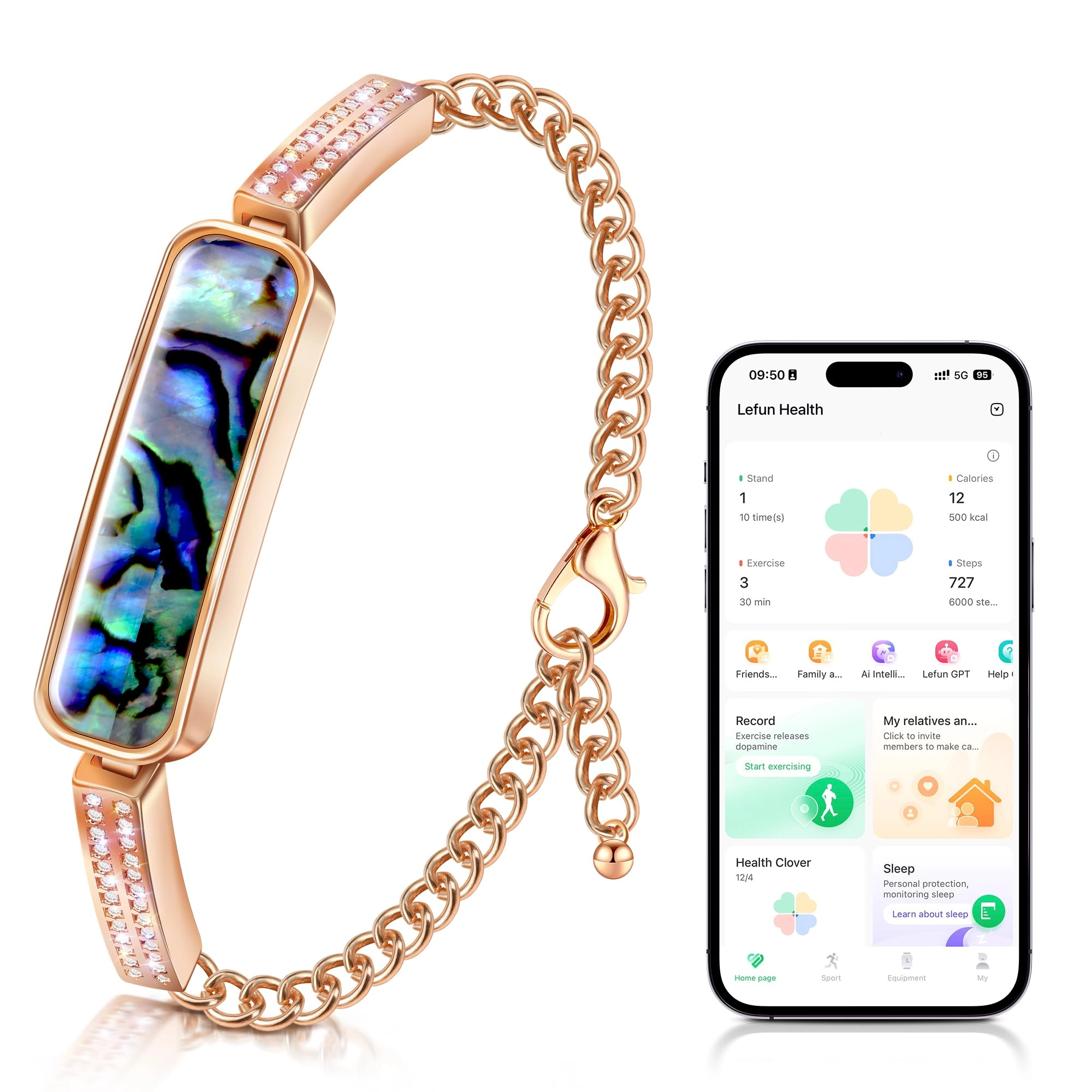DOSUKE Smart Bracelet - Heart Rate Blood Pressure Sleep