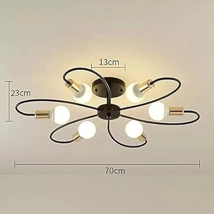 153 CHANDELIER 6 LIGHT - warm white