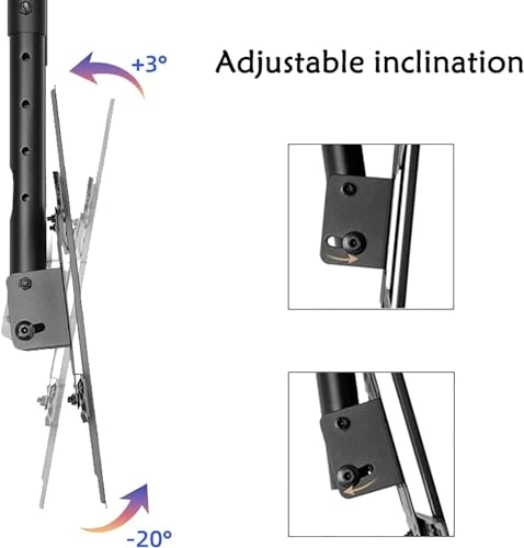 TV Ceiling Mount - 80kg 37-85 inch