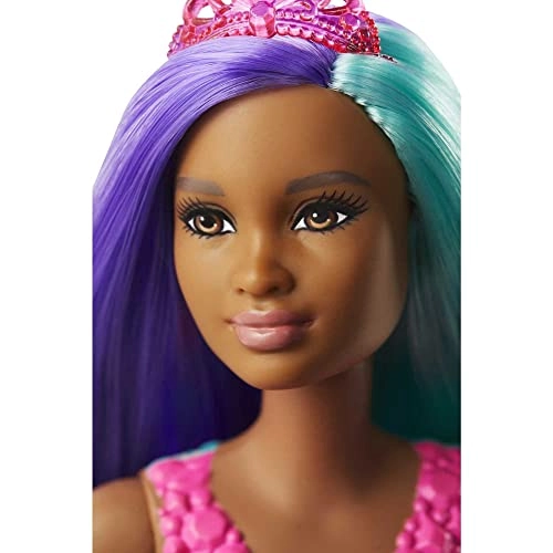 Barbie Dreamtopia Surprise Mermaid Doll - Plastic teal and purple hair Ages 3+