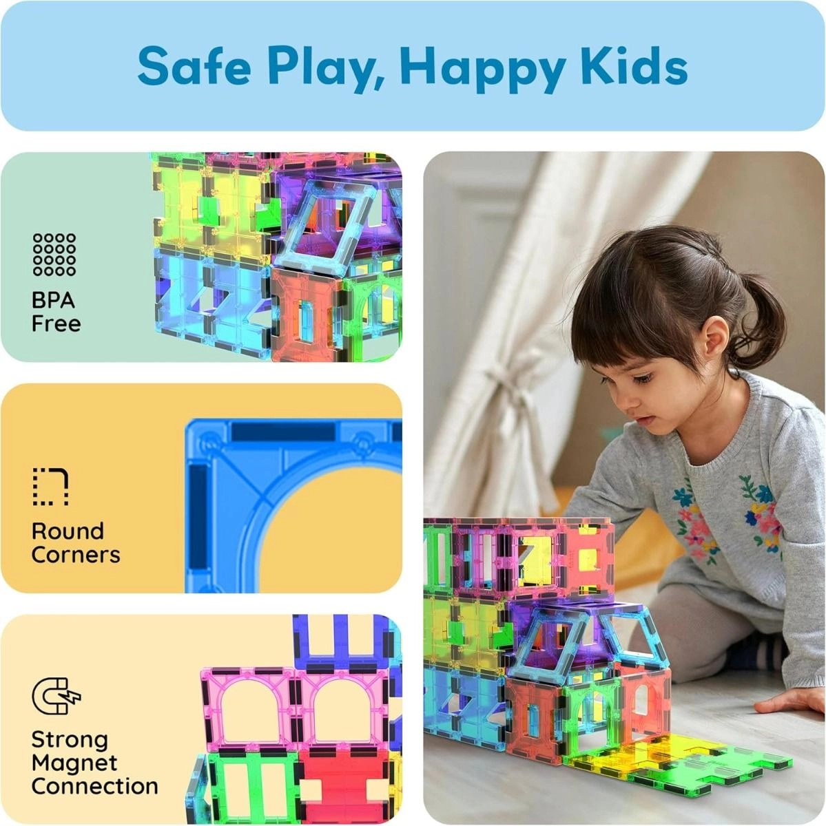 Magnetic Tiles Artistry Building Set - 42 pcs