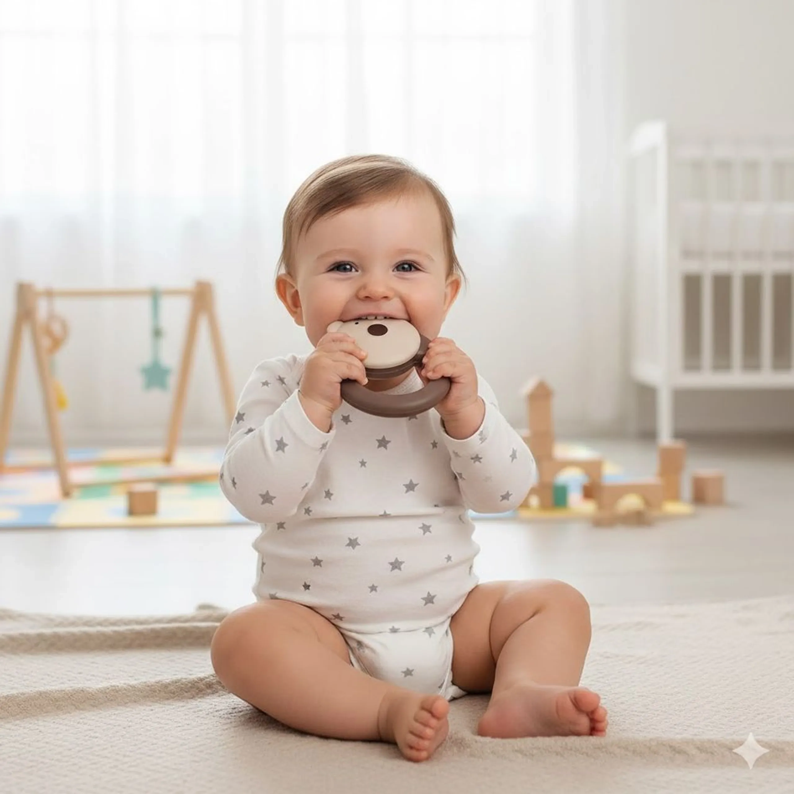 Baby Rattle Bear - 0 months Bear-Shaped