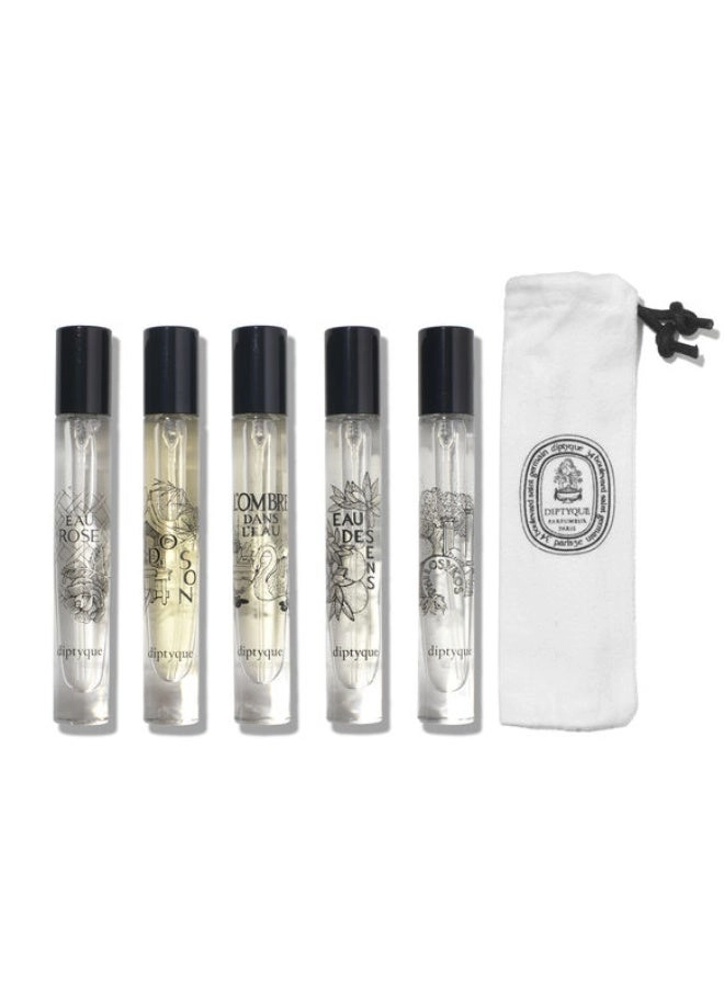diptyque Do Son + L'Ombre dans l'Eau + Eau Rose + Eau des Sens + Philosykos - Eau de Toilette 5*7.5ml