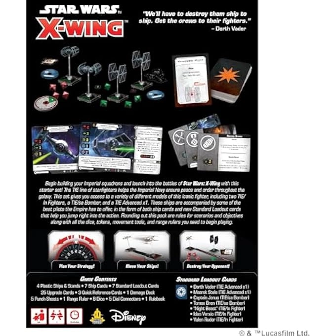 Star Wars XWing: Galactic Empire Squadron Starter Pack