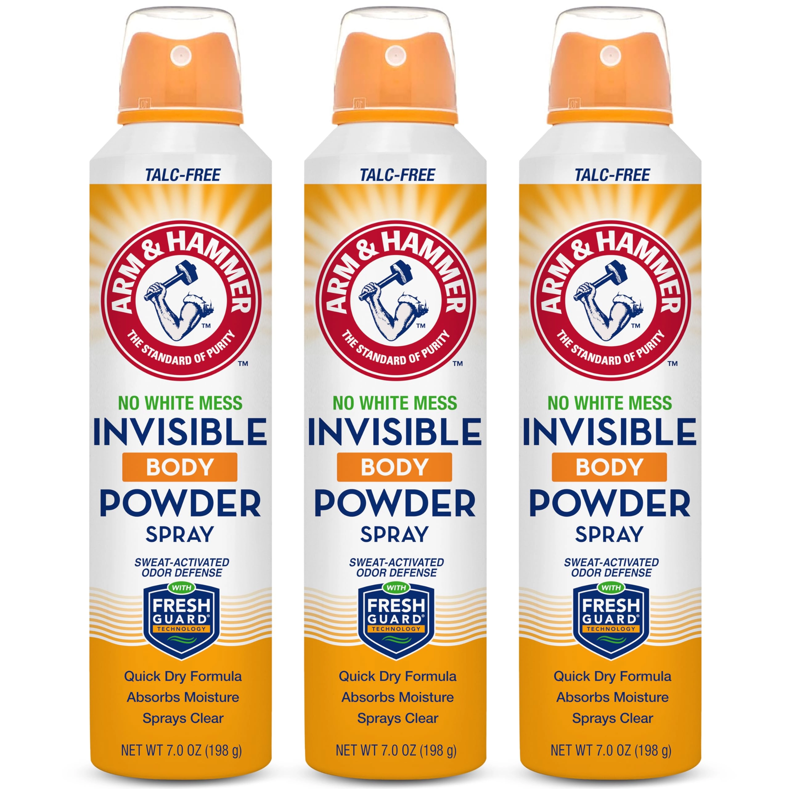 Arm & Hammer Invisible Body Powder Spray - Fresh 198.41 gram Pack