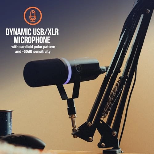 WF-BROADCASTBOOM-MIC USB+XLR Microphone