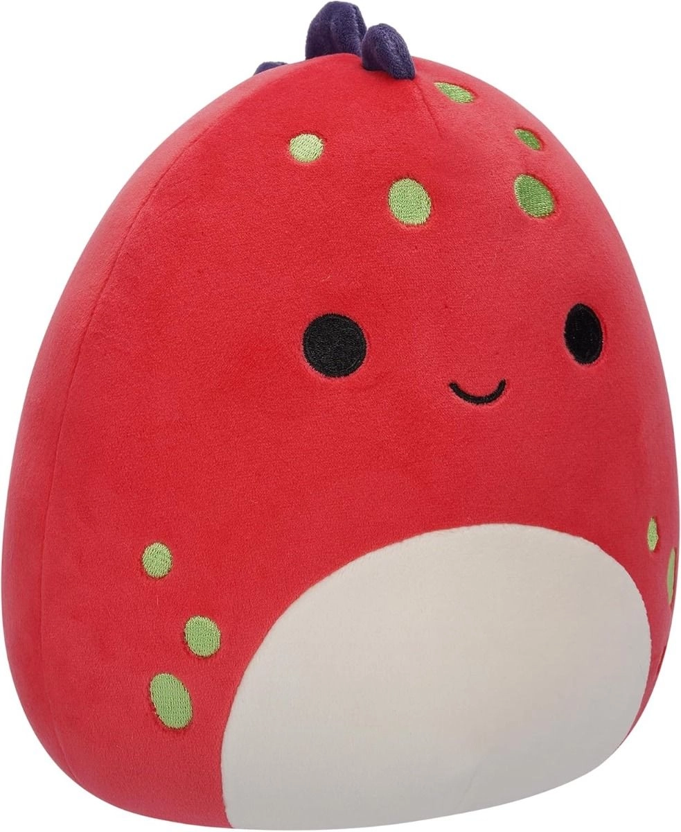 Dolan Red Dino Little Plush 19.05 cm Red with Yellow Spots