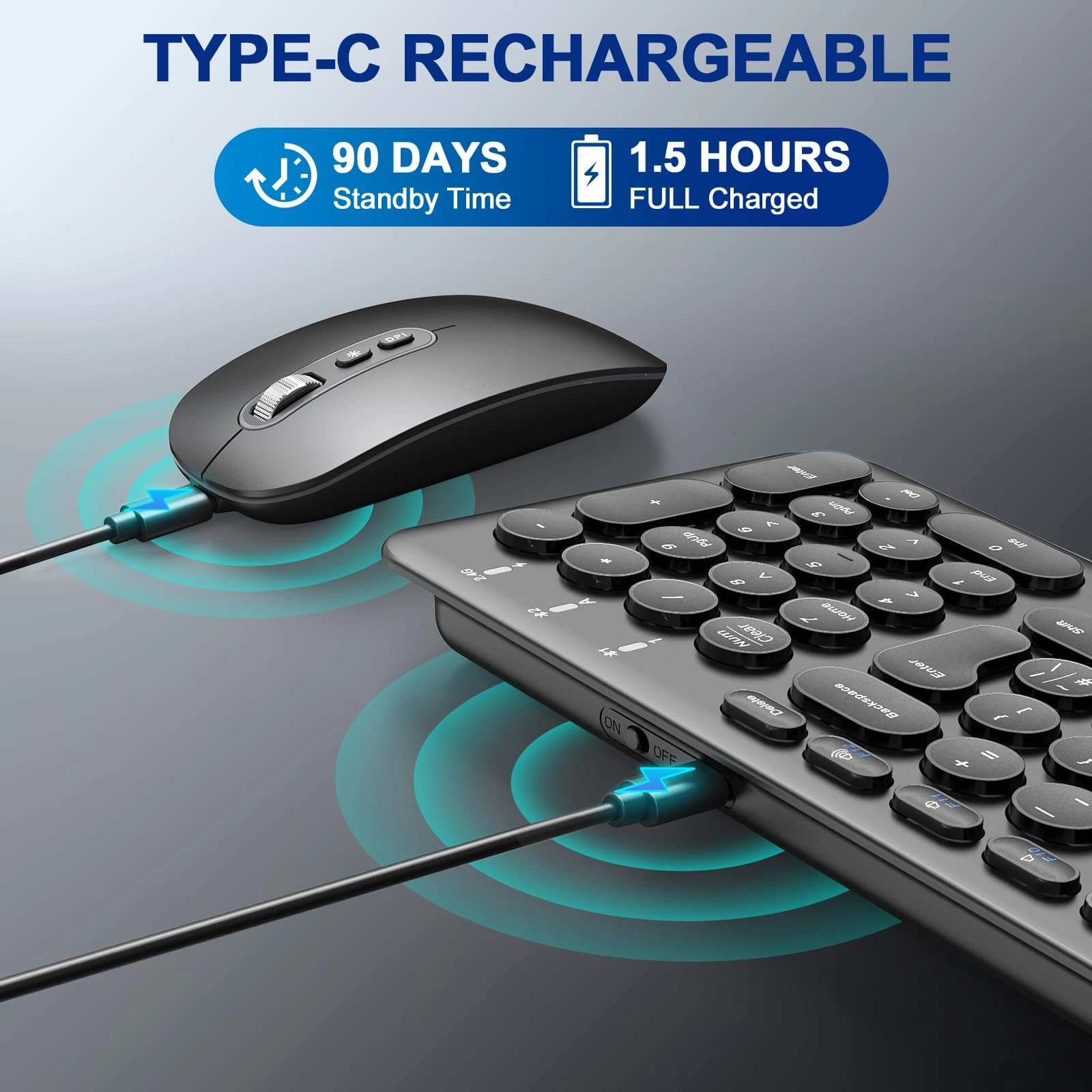 Wireless Keyboard Mouse Combo - UK Wireless