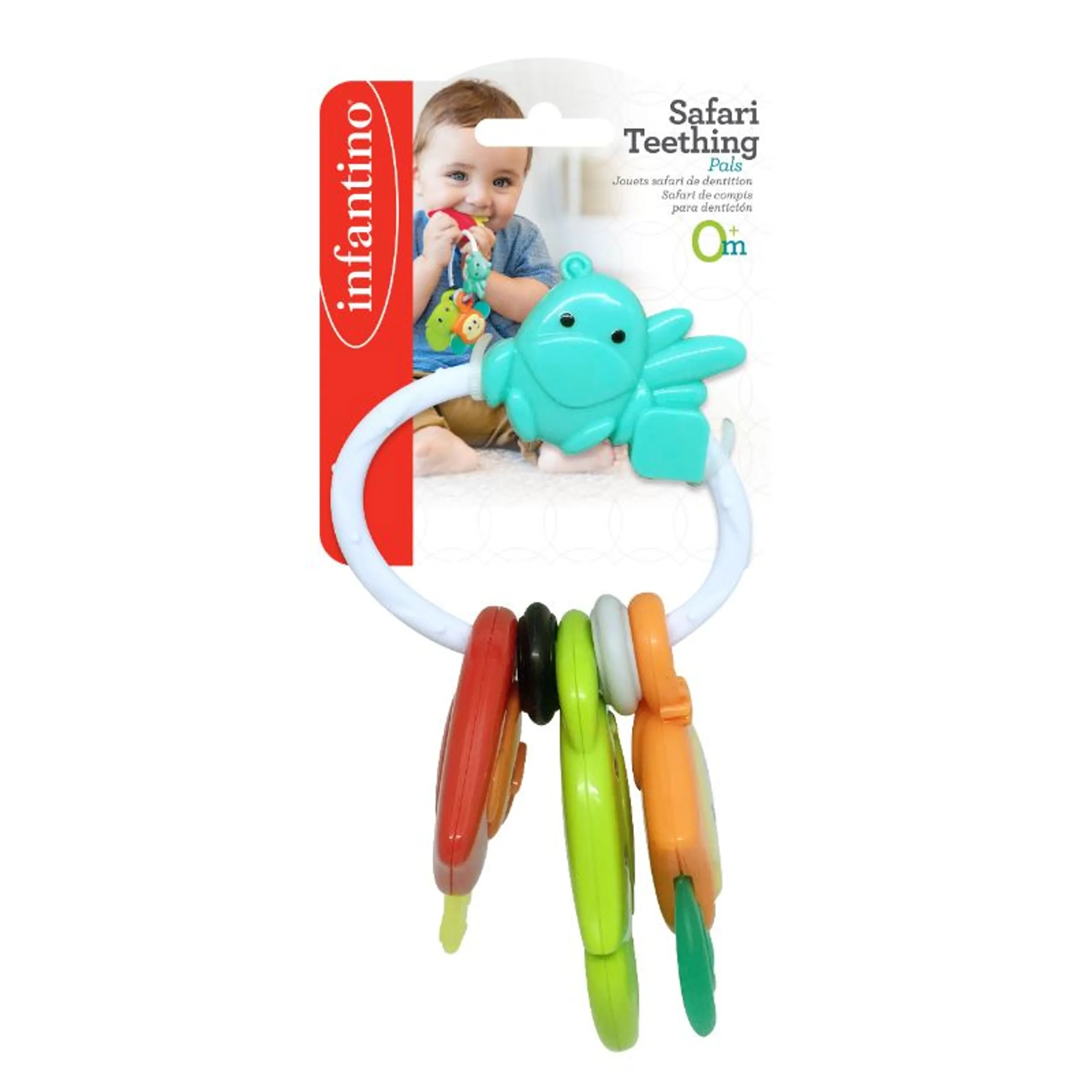 Infantino Safari Teething Pals - 0-18 months BPA free
