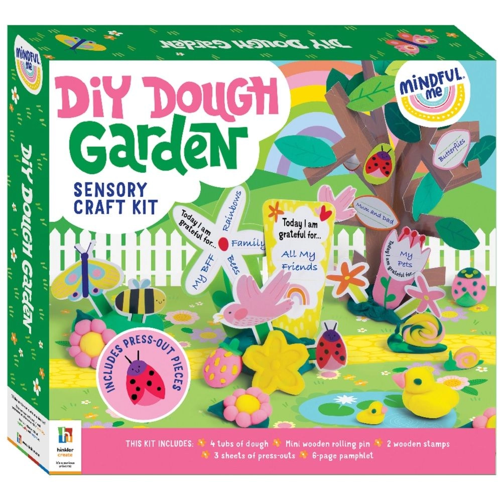 Hinkler Mindful Me DIY Dough Garden Sensory Craft Kit - 6+ Multi Colour