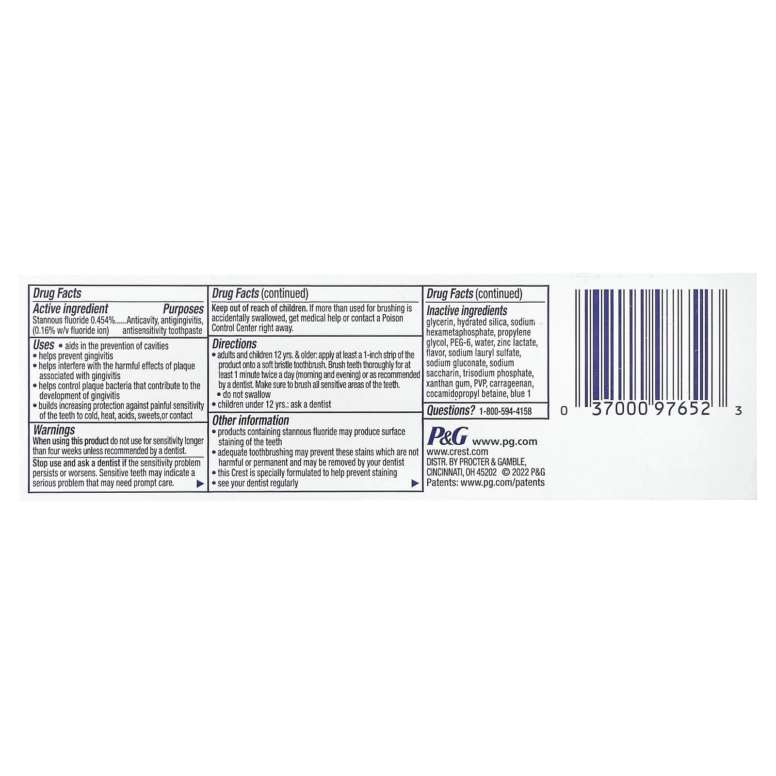 Pro Health Advanced Fluoride Toothpaste 99 g