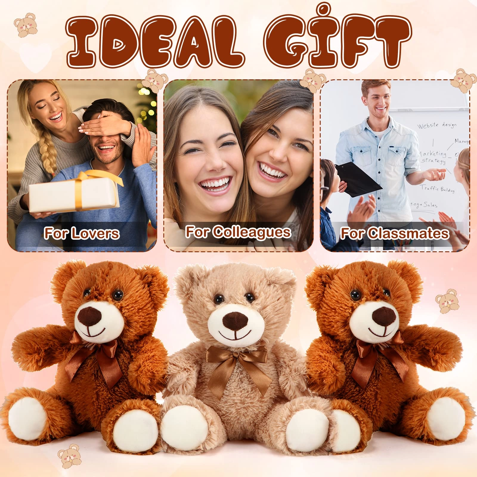 Teddy Bears - 10 Pcs 12 Inch