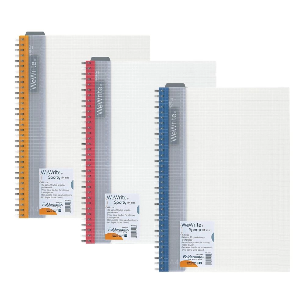 Foldermate 1-Subject Notebook A5 - 70 Sheets
