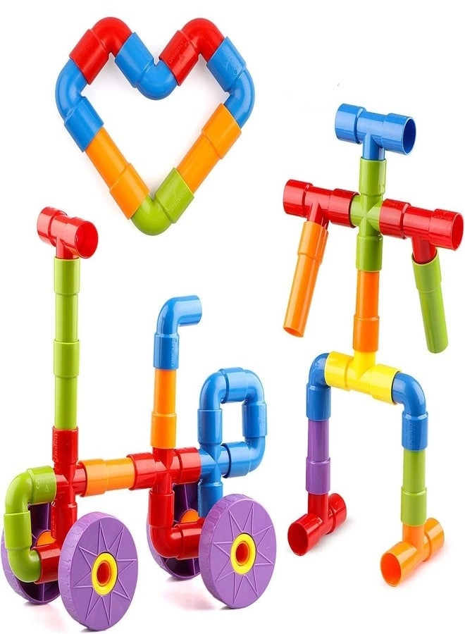 Hexa Building Blocks - 90 pcs Hexagon Block, 85 pcs Pipe Block