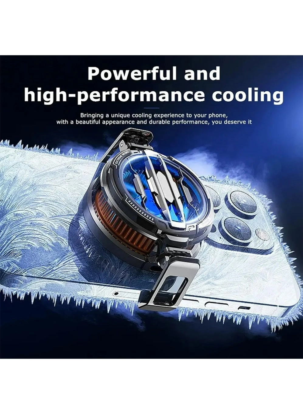 Magnetic Phone Cooler - LX0315 Black+RGB