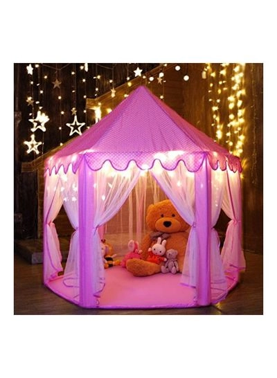 Hexagon Princess Castle Tent - 140x135x70centimeter