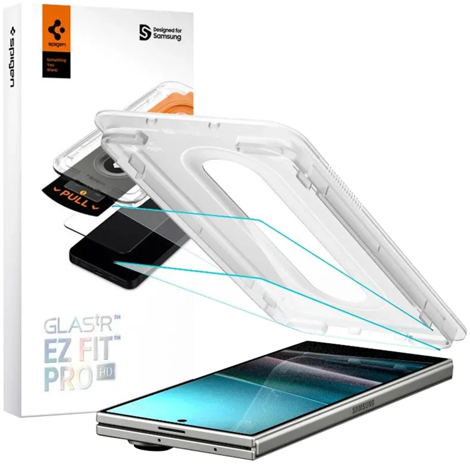Spigen Clear Tempered Glass Screen Protector for Galaxy Z Fold7 (2-Pack)