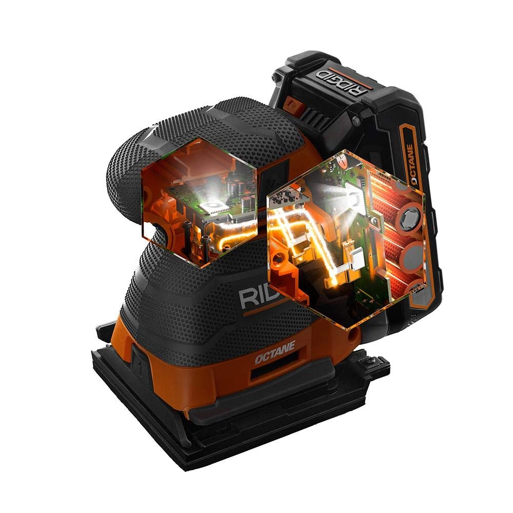 OCTANE - 18-Volt Cordless Brushless 3-Speed 1/4 Sheet Sander